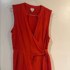 a new day Red Wrap Jumpsuit